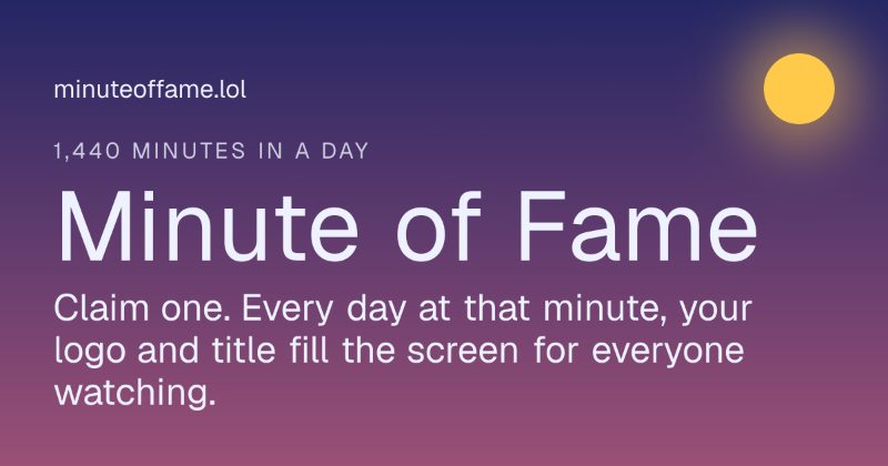 Minute of Fame