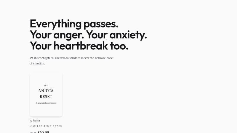 The Anicca Reset