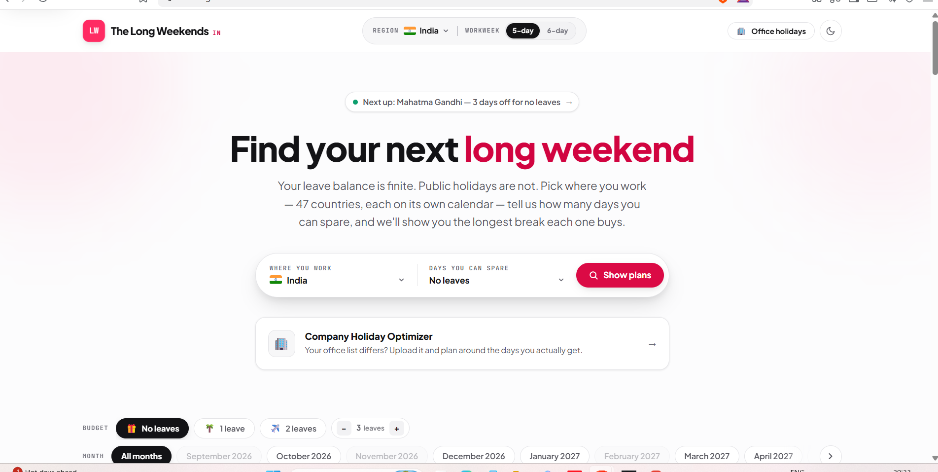 ThelongWeekends